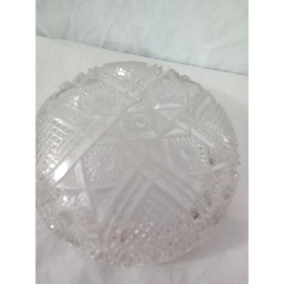 Imperial Glass Nucut "Hearts" With Sawhoot Rim Vintage 1920s Rare Find - Picture 5 of 10